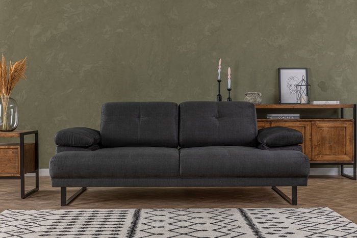 Atelier Del Sofa Sofá Cama 2 Plazas Anthracite 199x99x83 cm Comodidad Estilo Funcionalidad
